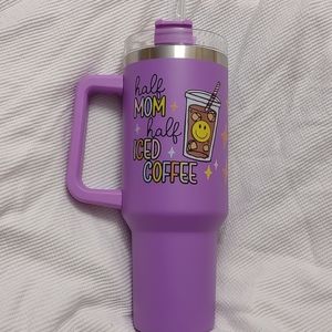 Half mom half coffee tumbler
